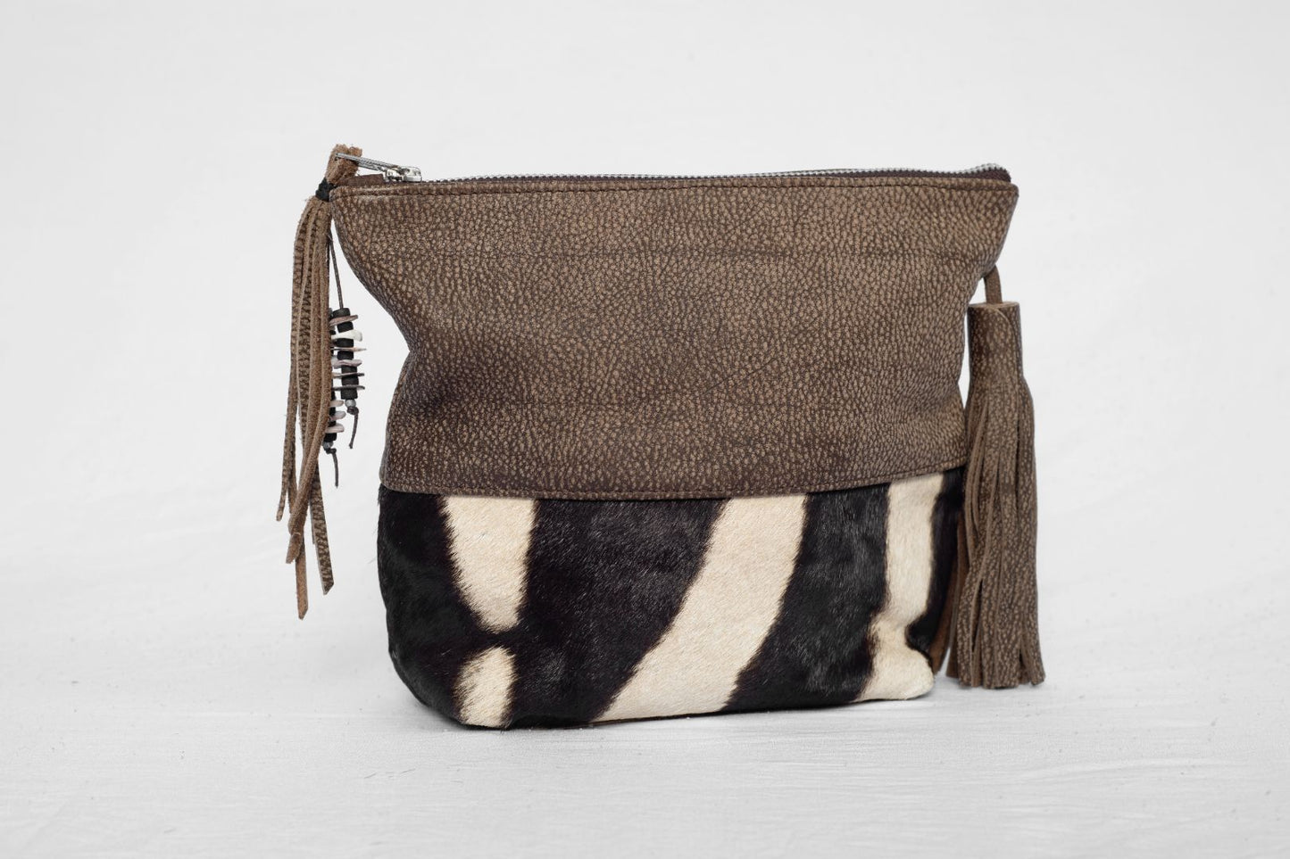 Zebra Hide Clutch