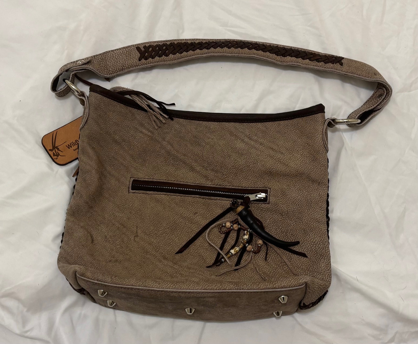 Kudu Deep Bag with Leather Strap